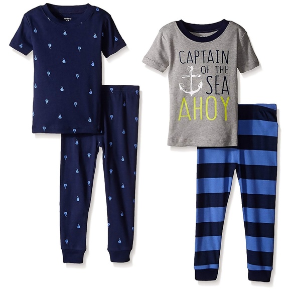 Carter's Baby Boys 4-Pc. Sailor Pj's Set, Size 6M - Picture 1 of 1